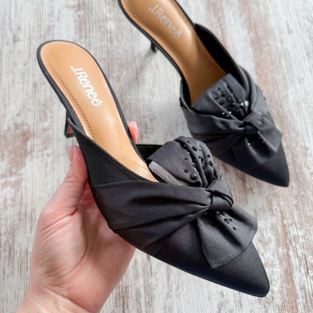 NEW J.RENEE women's mianna mule in black